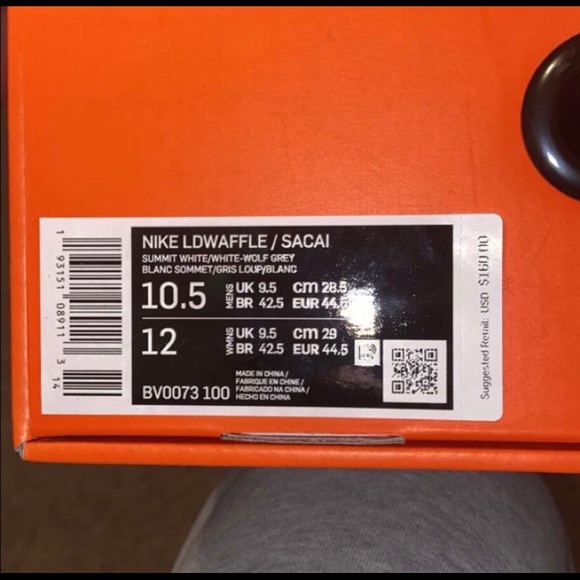 Nike LDWaffle ‘Sacai Black Nylon’ Men’s Shoes - Picture 2 of 4